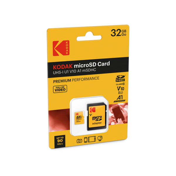 KODAK microSD 32GB Premium Performance (Class 10 UHS-I U1 V10 A1)