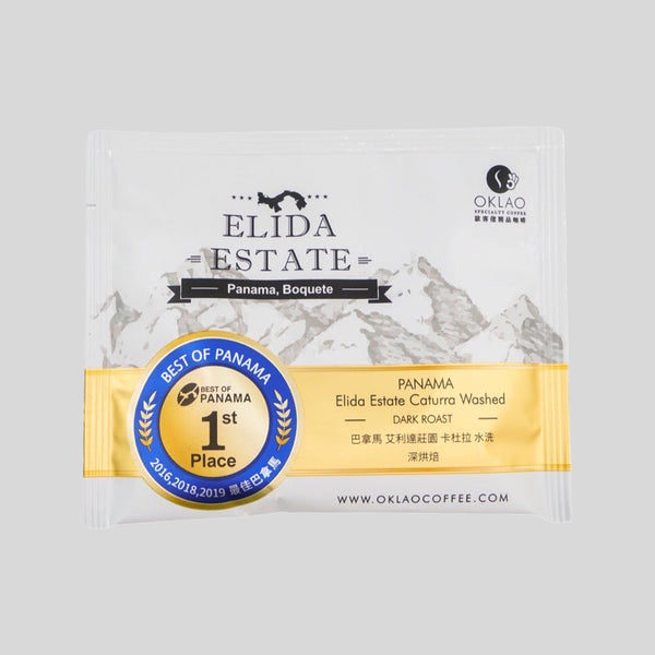 OKLAO - PANAMA Elida Estate Caturra Washed - Dark Roast (Drip Coffee Bag x5)
